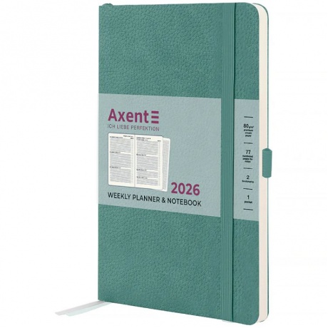 Еженедельник 2026 Axent Partner Soft Skin с логотипом фото
